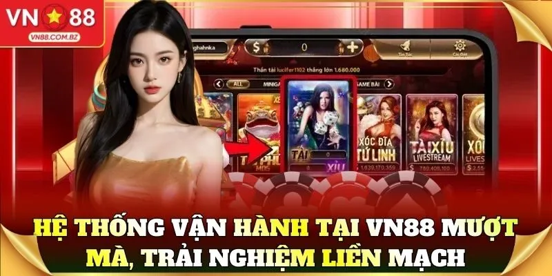 VN88 He Thong Van Hanh Muot Ma Trai Nghiem Lien Mach
